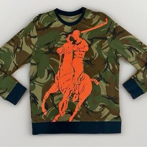 Polo Sport Ralph Lauren Men's Army Camo Sweatshirt Big Pony